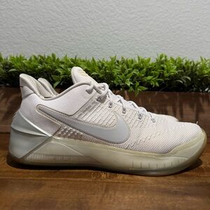 Nike Kobe A.D. White Chrome Basketball Shoes 852425-110 Men’s Size 9